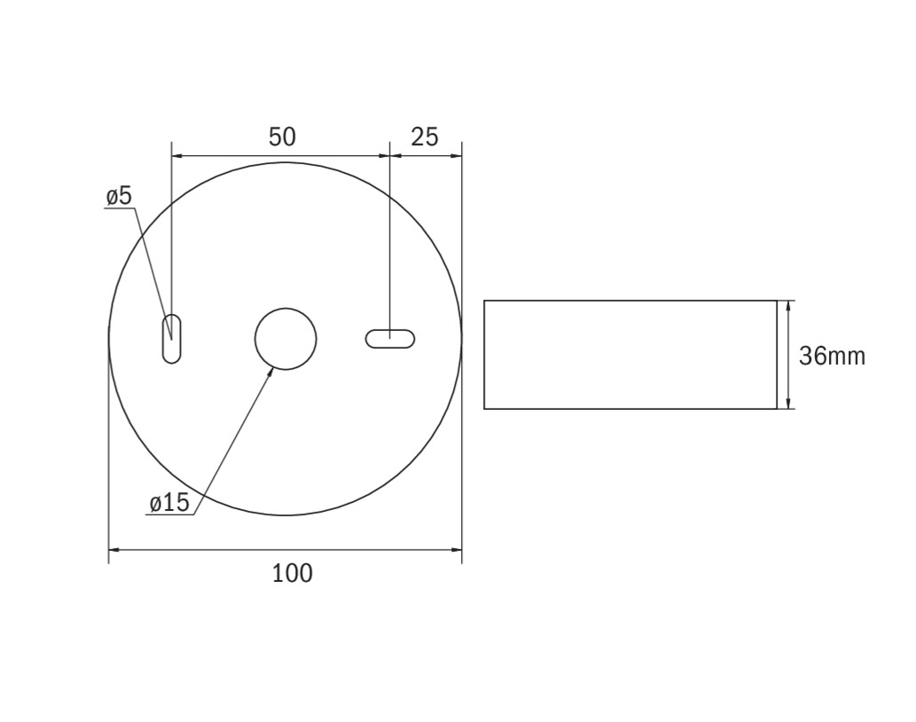 RP-Technik LED-Sicherheitsleuchte Decke, Linsensystem ILDL423SC