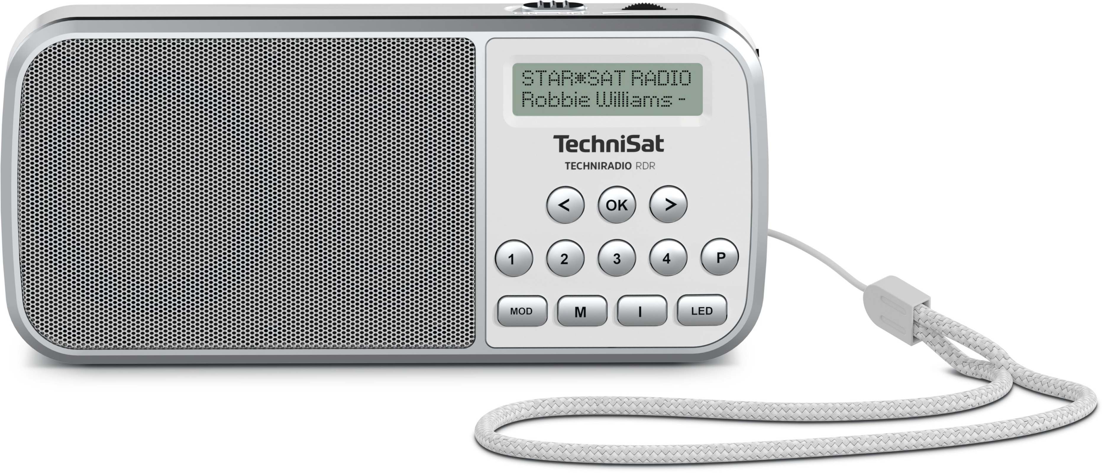 TechniSat DAB+ Taschenradio UKW/USB/LED-Lampe TECHNIRADIORDR ws
