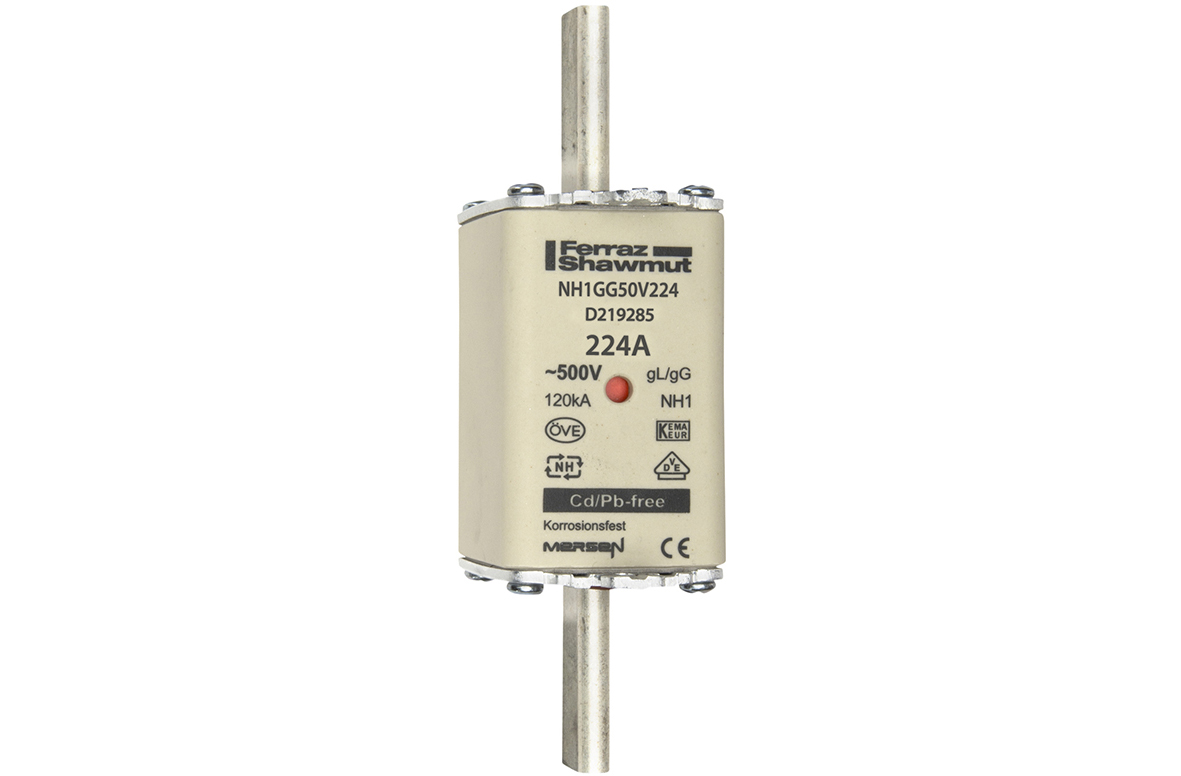 Mersen NH-Sicherungseinsatz SF Gr.1 gG 224A/500V KM NH1GG50V224
