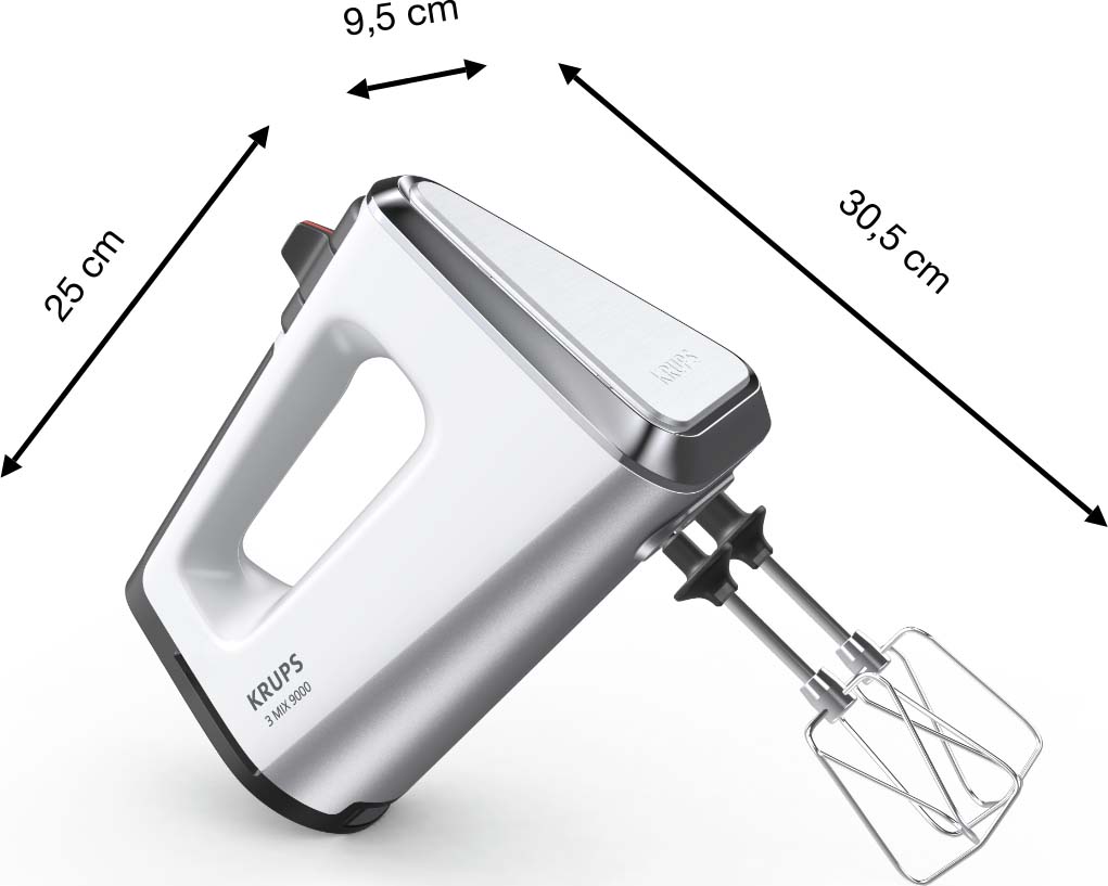 Krups Handmixer m.Mixstab 3Mix 9000 GN9121 ws/si