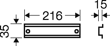 Hensel Tragschiene 216mm lang FP TS 27