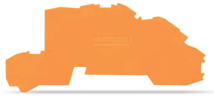 WAGO GmbH & Co. KG Abschl./Zwischenplatte 0,8 mm dick orange 2003-7692