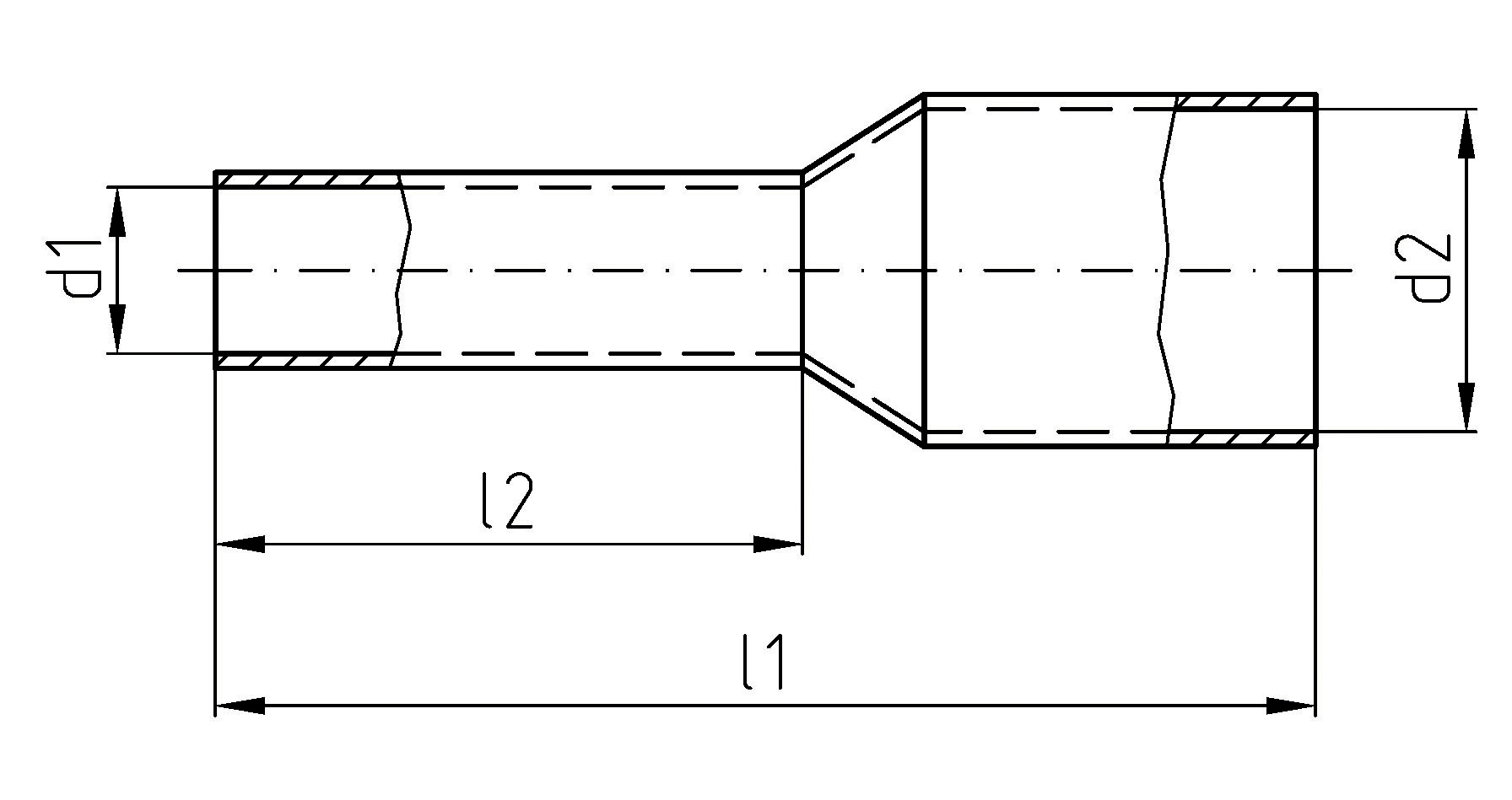 100 STK Intercable Tools Aderendhülse 2,5qmm blau ICIAE212