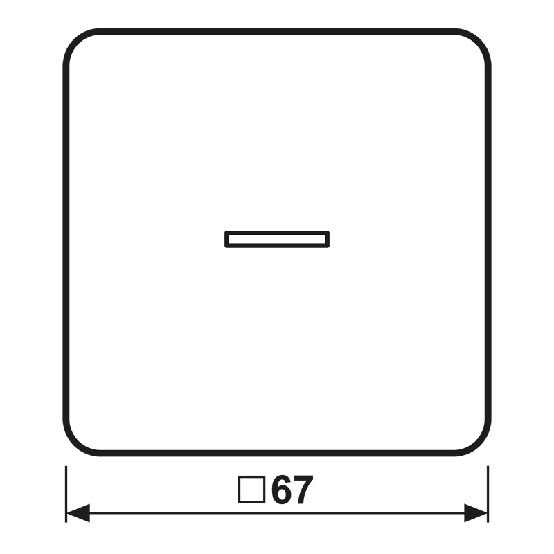 Jung Wippe Lichtleiter aws für Taster CD 590 KO5 WW
