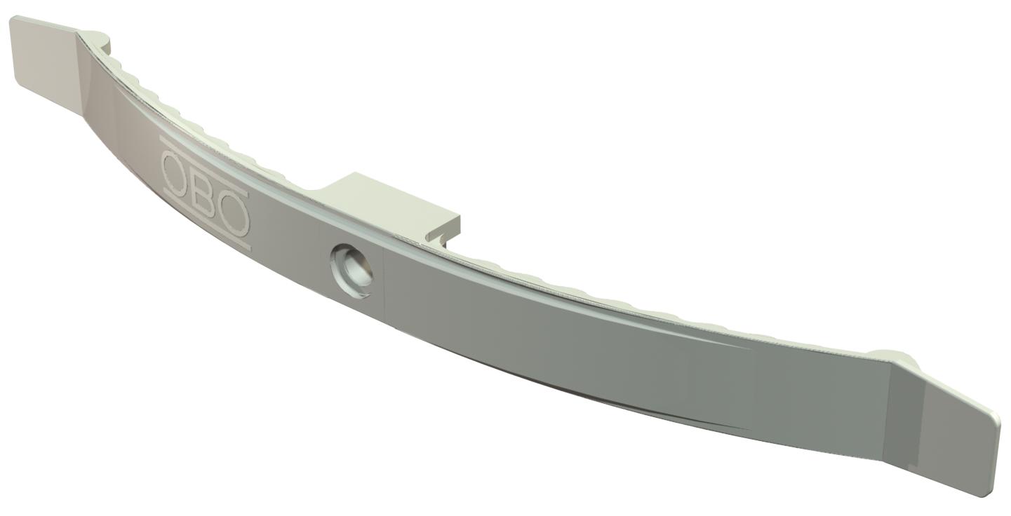 100 STK OBO Bettermann Vertr Kabelklammer 220mm, lichtgrau 2033 SP