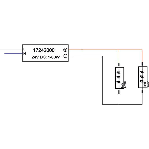 Brumberg Leuchten LED-Netzgerät 1-60W 24V IP20 schaltbar 17242000