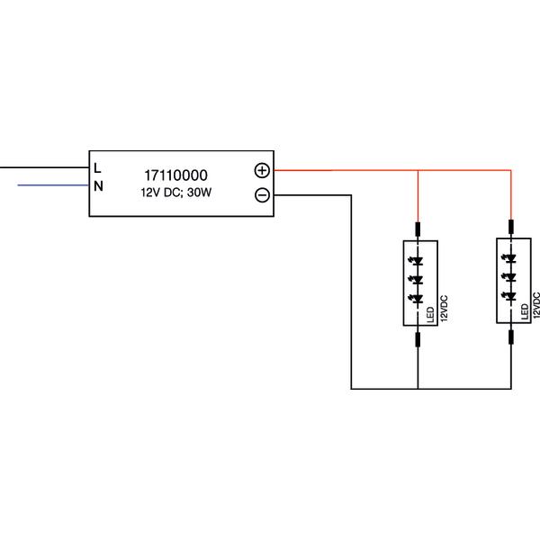 Brumberg Leuchten LED-Netzgerät 12VDC 30W 2000mm Kab 17110000