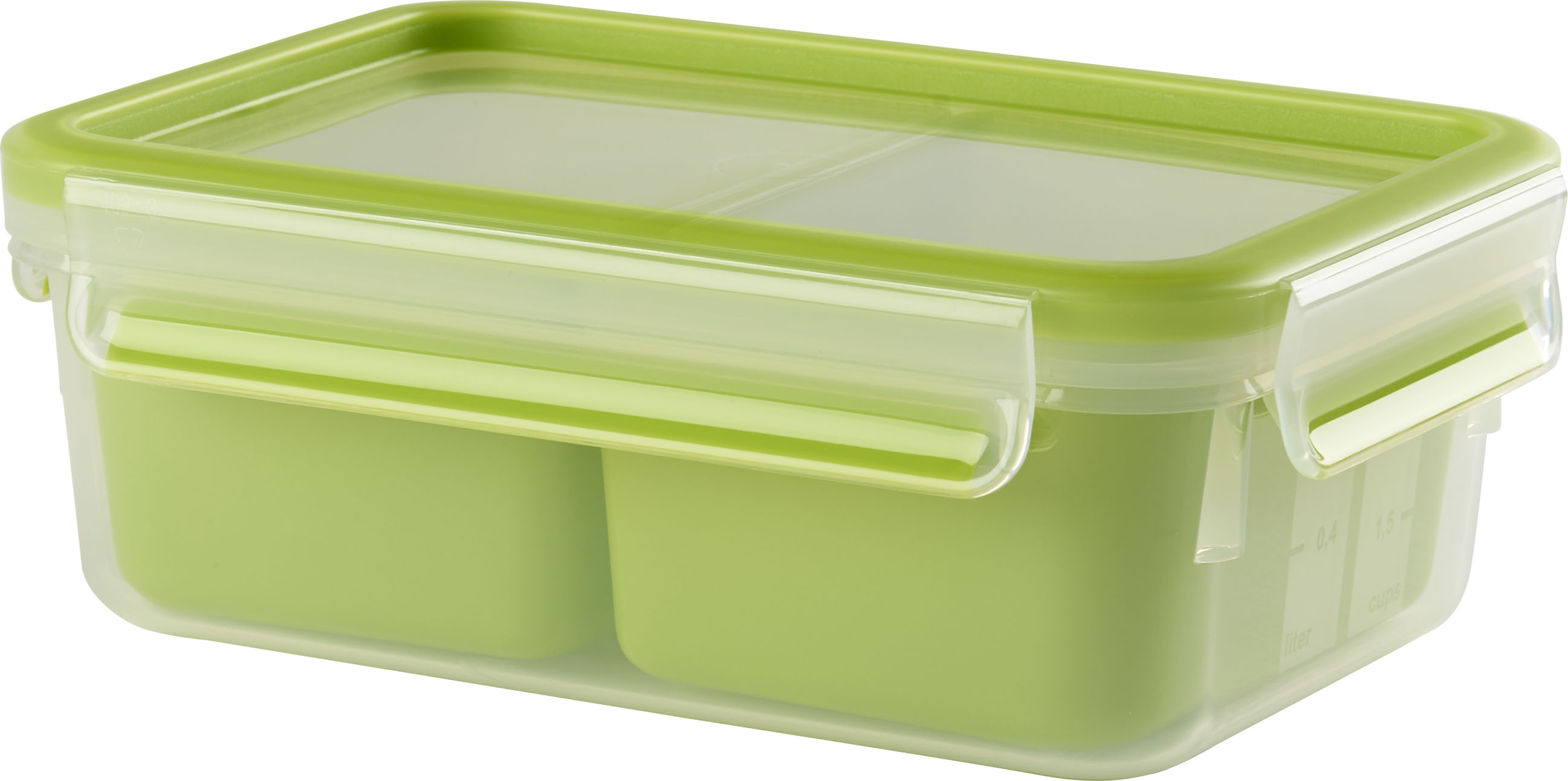 Groupe SEB WMF Snackbox m.Einsätzen rechteck CLIP GO Snack 1,2l