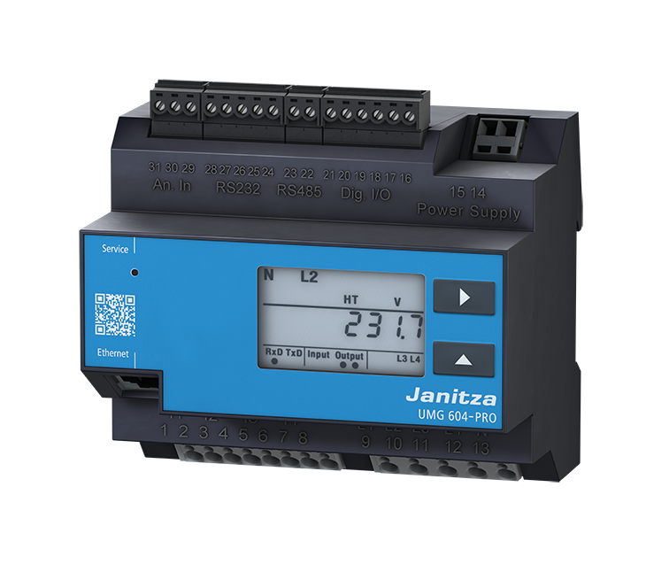 Janitza Electronic Netzanalysator UL 95..240VAC,135..340D UMG 604E-PRO230V(UL)