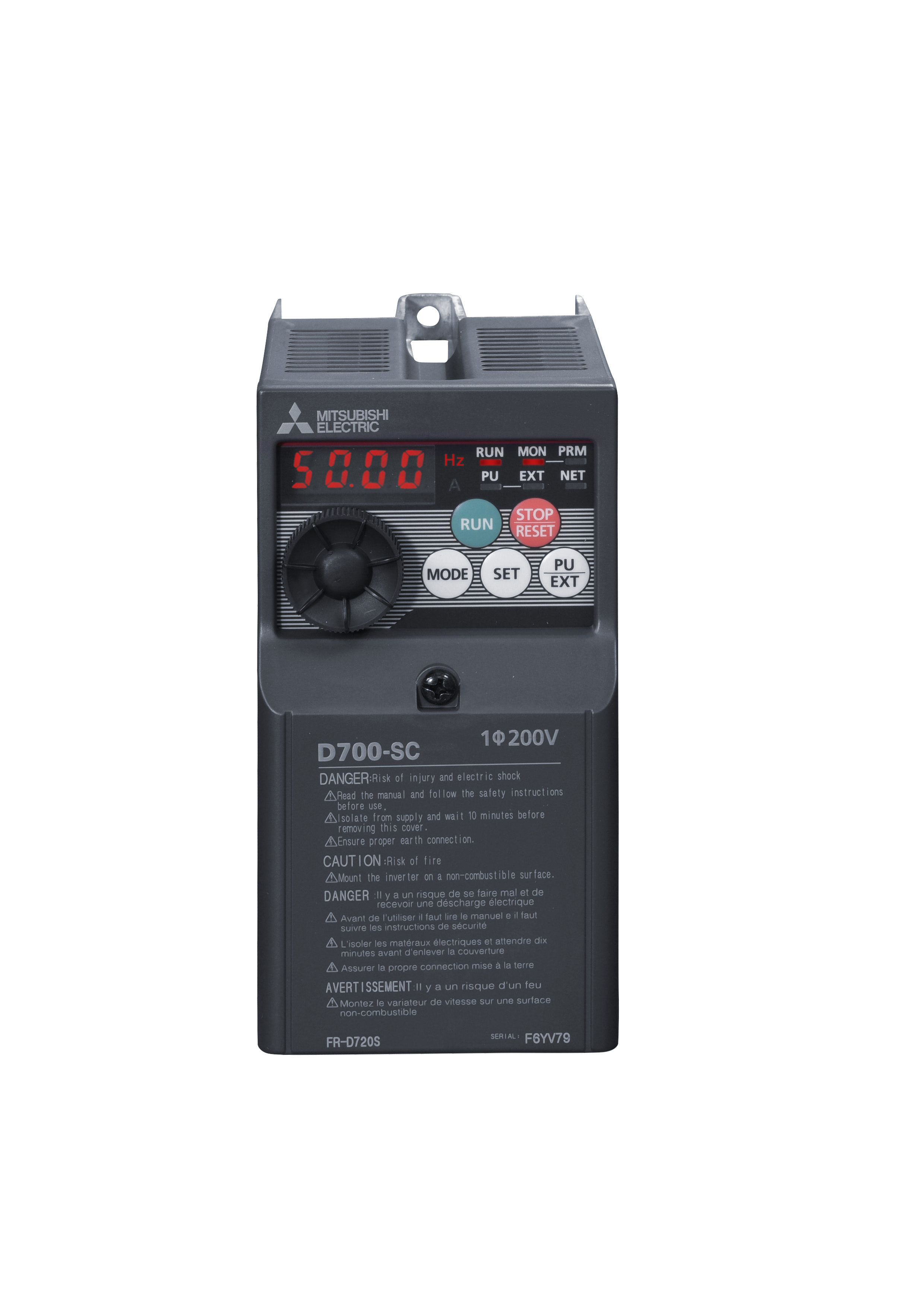 Mitsubishi Electric Frequenzumrichter 0,2kW 1,4A 200-240V FR-D720S-014SC-EC