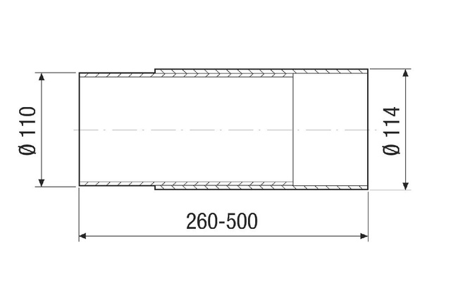 Maico Wandhülse Wand/Deckenmont. NW100mm,D=110/114mm WH 100