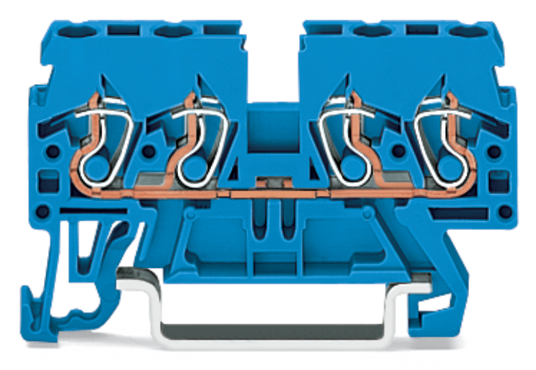 WAGO GmbH & Co. KG Durchgangsklemme 0,08-2,5/4qmm blau 870-834