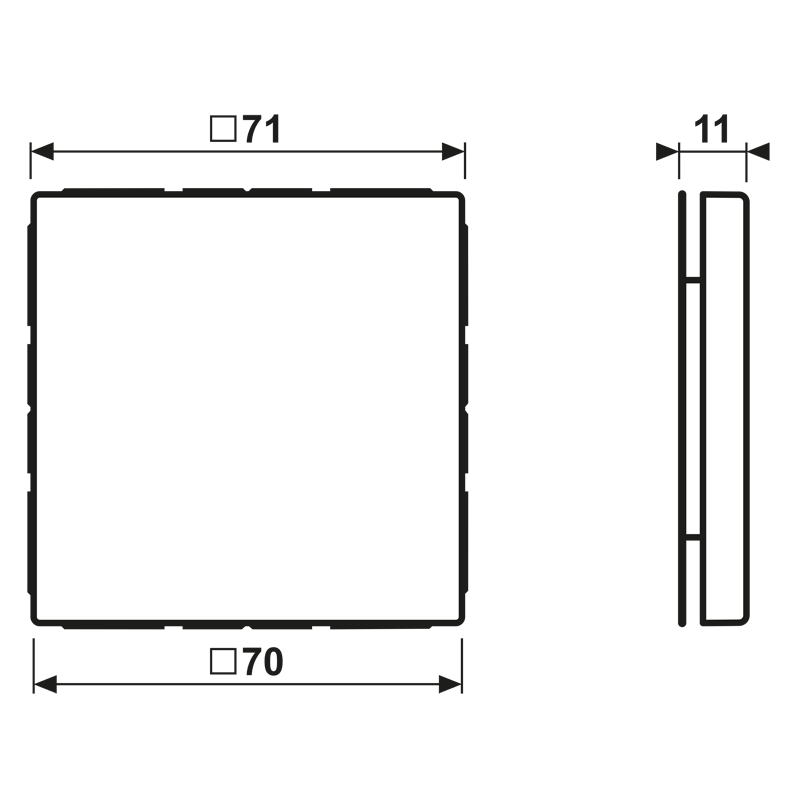 Jung Blind-Abdeckung aws kompl.mit Tragring LS 994 B WW