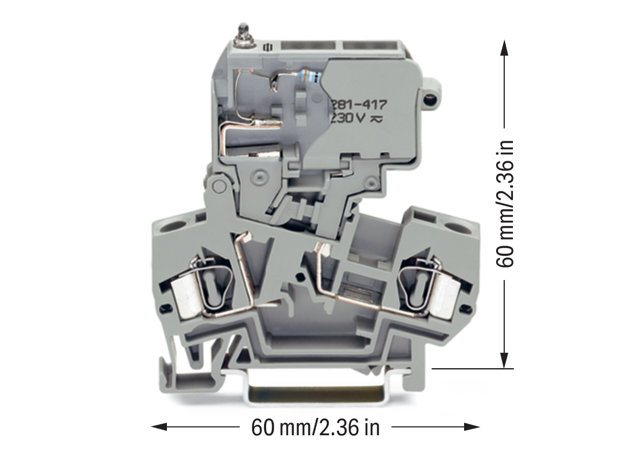 WAGO GmbH & Co. KG Sicherungsklemme 0,08-4mmq grau 281-611/281-417