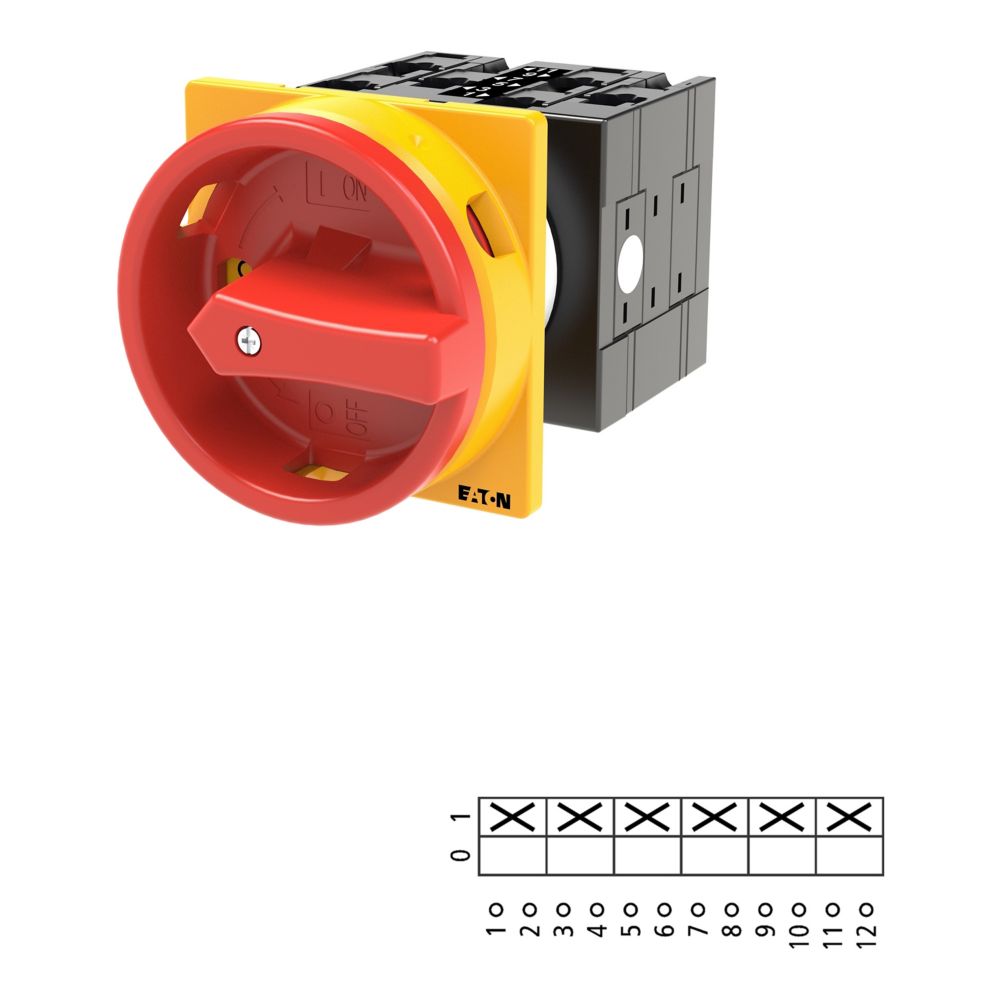 Eaton (Moeller) Hauptschalter/Not-Aus 6pol. T3-3-8342/EA/SVB