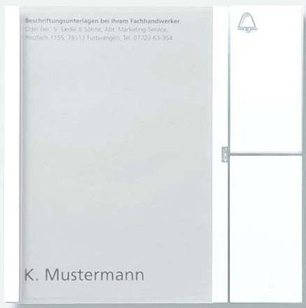 Siedle&Söhne Tasten-Modul si/met TM 612-1 SM