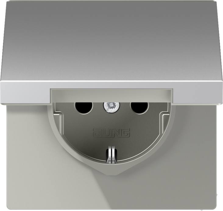 Jung SCHUKO-Steckdose 16A 250V Klappdeckel AL 1520 KIKL