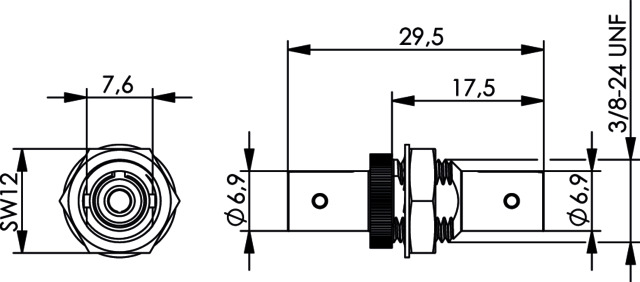 Telegärtner T-ST Kupplung MM+SM Einlochmontage 100007074