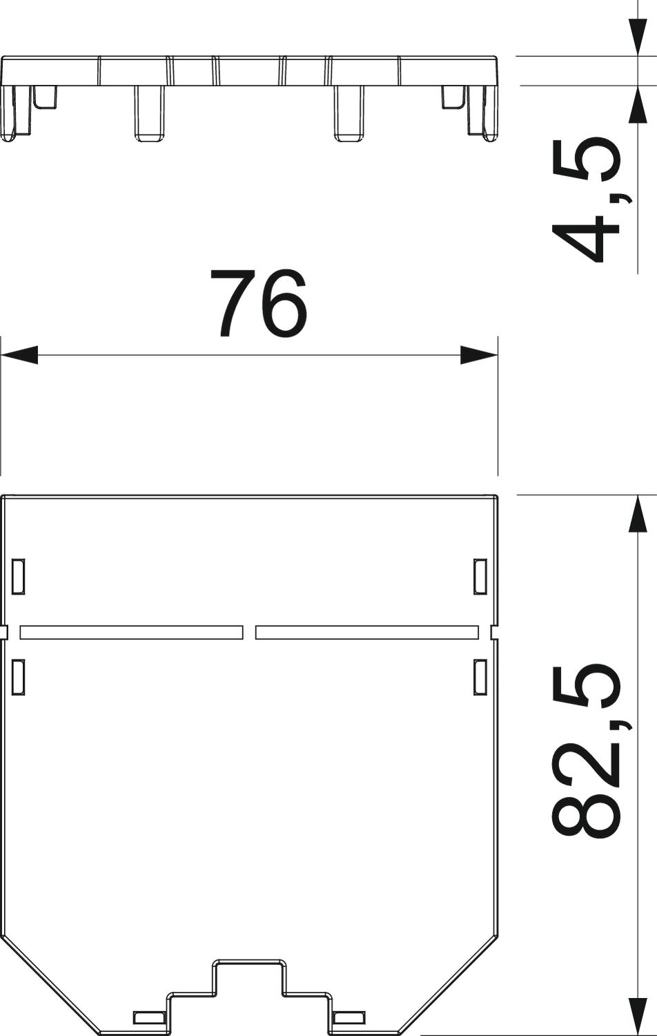 OBO Bettermann Vertr Abdeckplatte für UT3, blind UT3 P0
