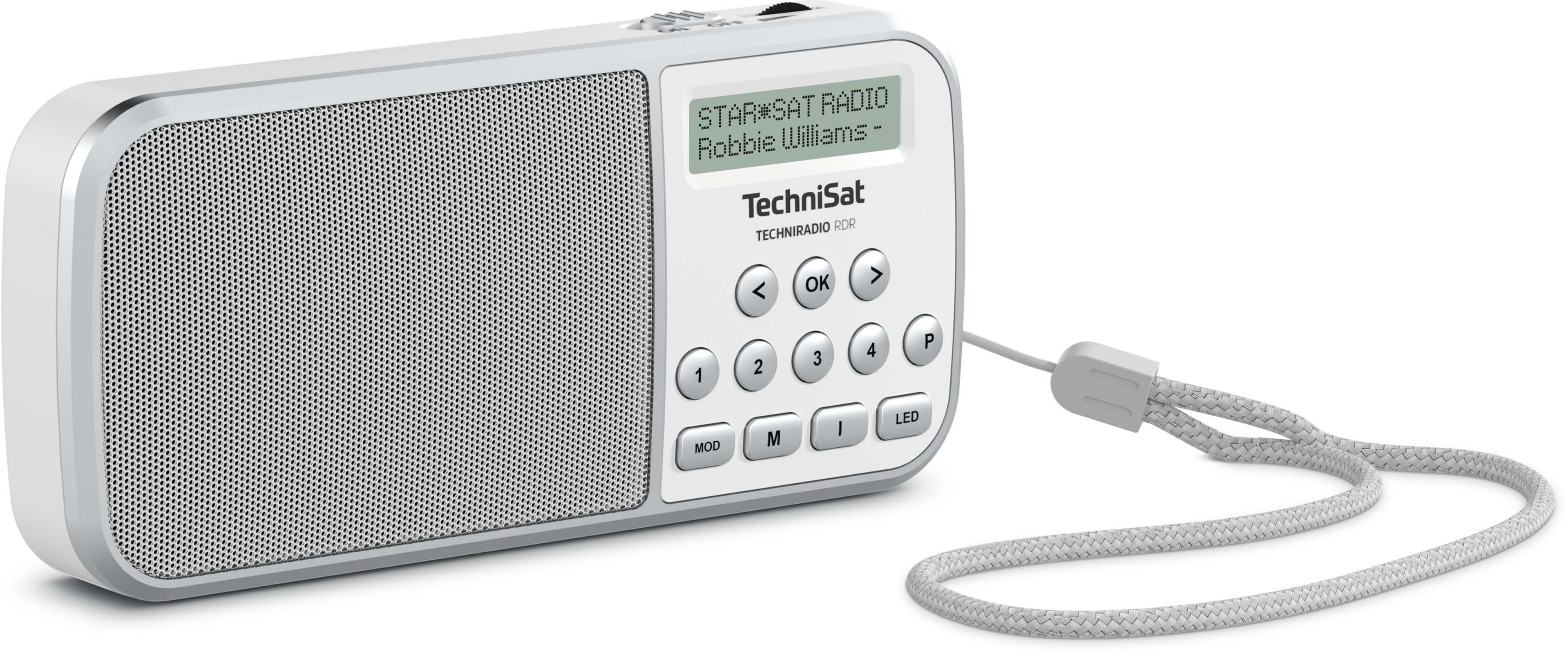 TechniSat DAB+ Taschenradio UKW/USB/LED-Lampe TECHNIRADIORDR ws