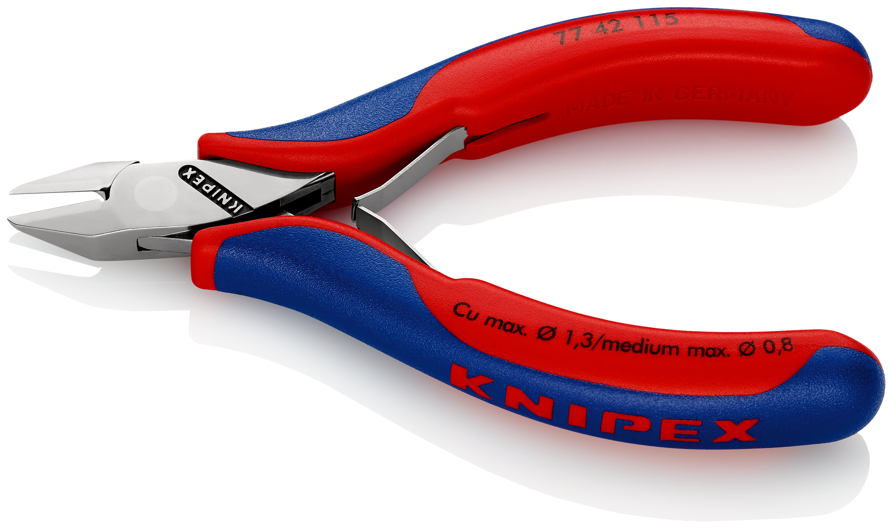 Knipex-Werk Elektronik-Seitenschneider spiegelpoliert,115mm 77 42 115