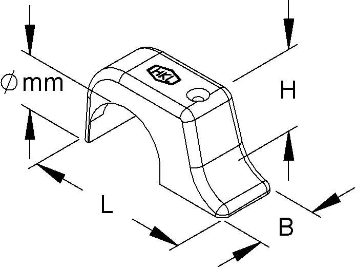 100 STK Kleinhuis Top-Nagelschelle gr 1-fach 10-14 1567
