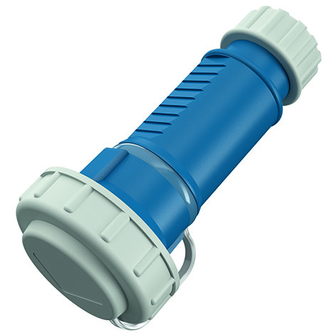 Mennekes Schuko-Kupplung 16A,2p+E,230V,bl DWD 10833