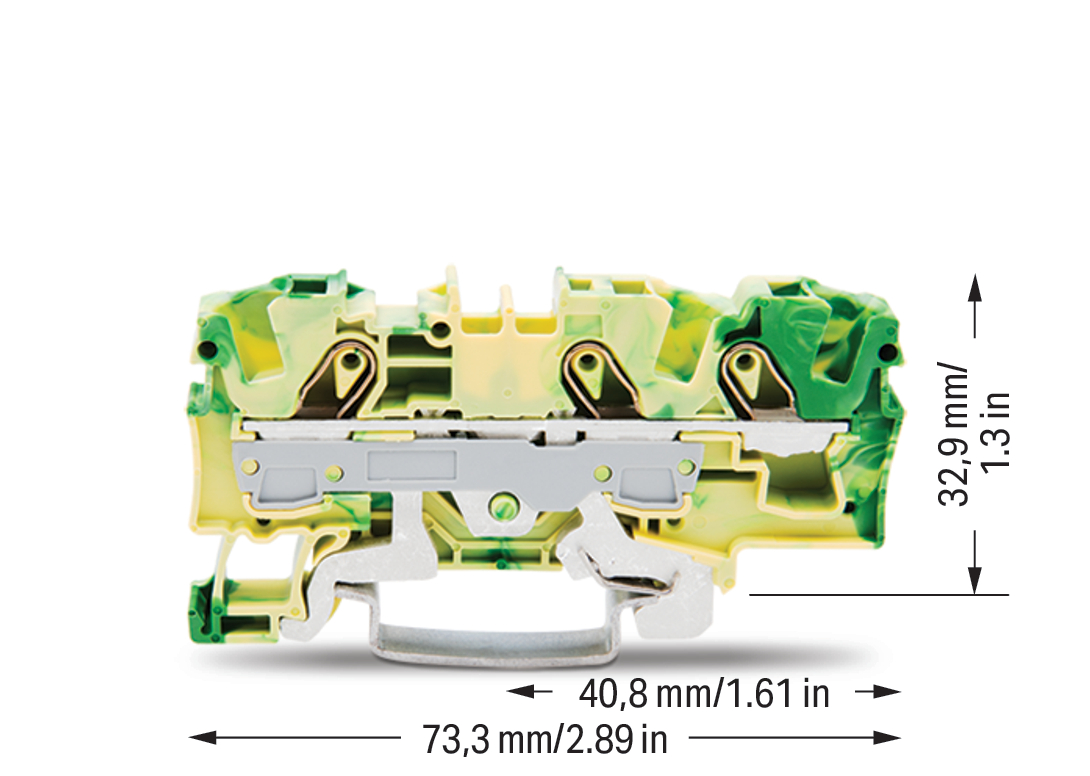 WAGO GmbH & Co. KG Schutzleiterklemme 3-Leiter, TS 35 2006-1307 WAGO GmbH & Co. KG Schutzleiterklemme 3-Leiter, TS 35 2006-1307