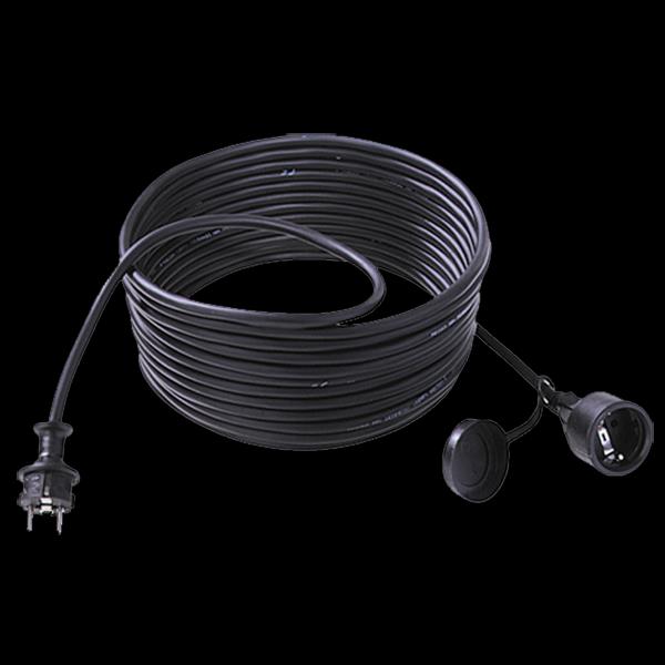 Bachmann Schutzkontakt-Verlängerung 3p.,5m,sw 343.170