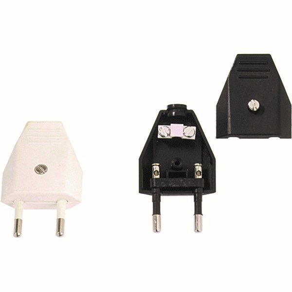 Bachmann Euroflachstecker ws, m.Schraubanschl. 900.003