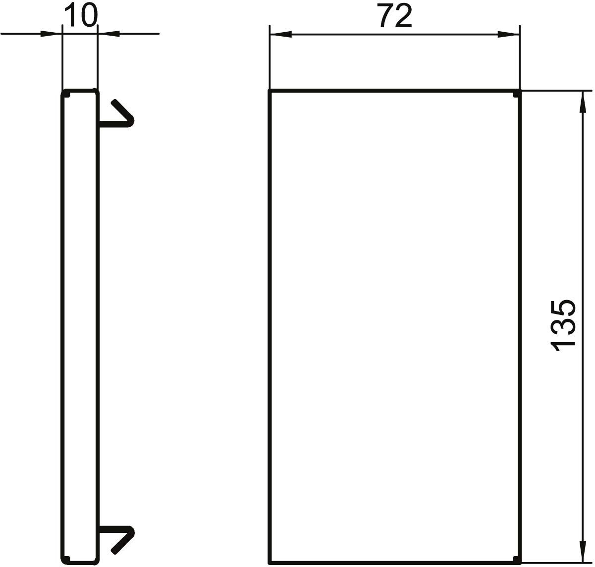 OBO Bettermann Vertr Endstück 70x130mm, St, rw GS-E70130RW