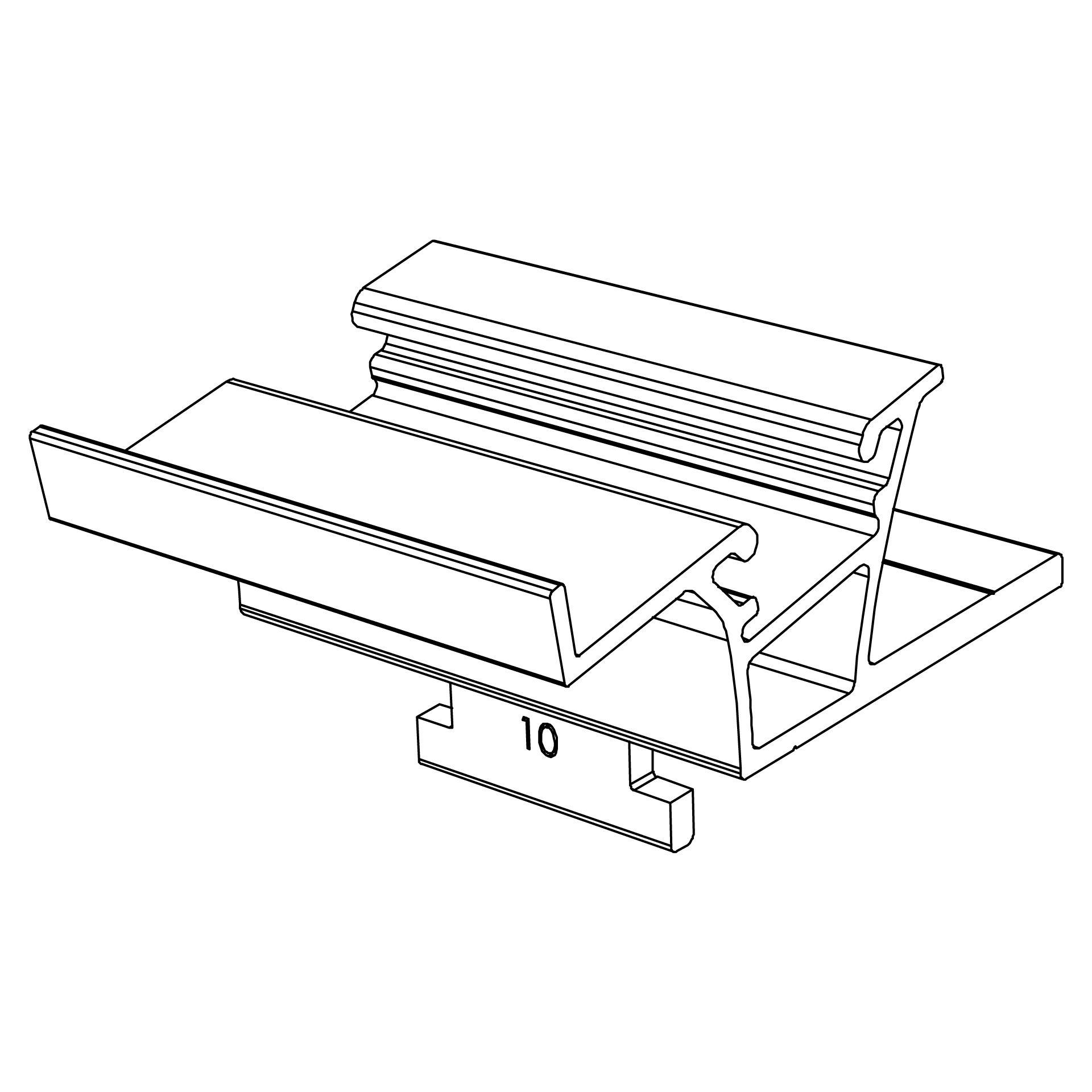 K2 Systems Modultragelement f.Dome 6.10 Syst.alu 2003243