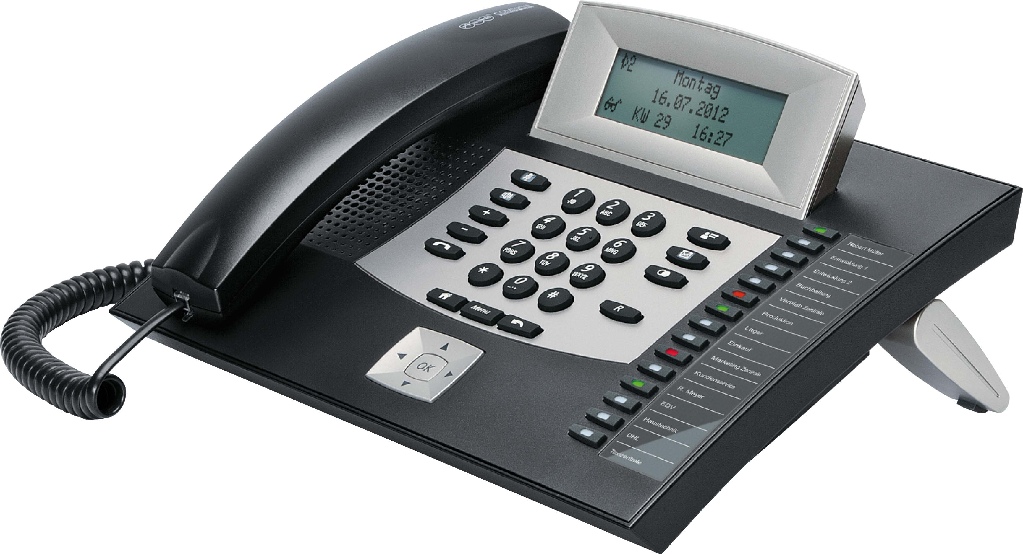 Auerswald ISDN-Systemtelefon schwarz COMfortel 1600 sw