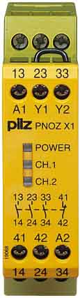 Pilz Not-Aus-Schaltgerät 24VAC/DC 3n/o 1n/c PNOZ X1 #774300