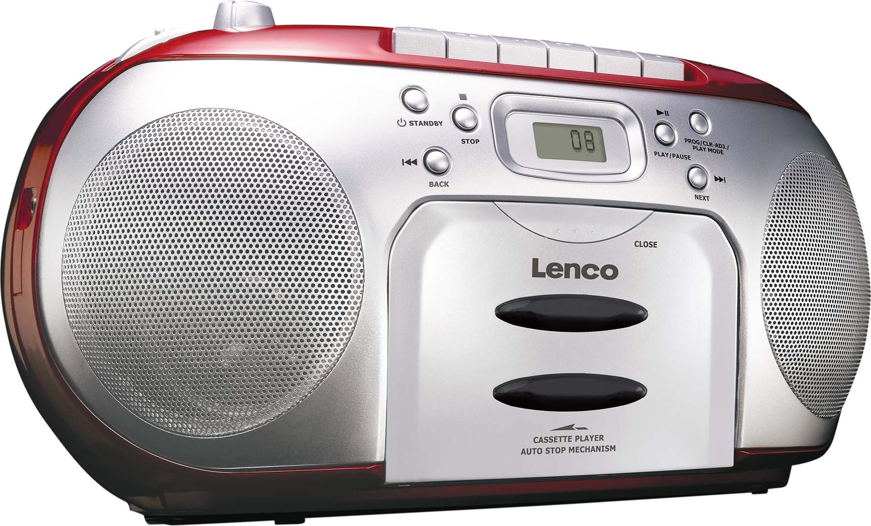 Commax Radio/CD/Kassetten-Player SCD-420 RED