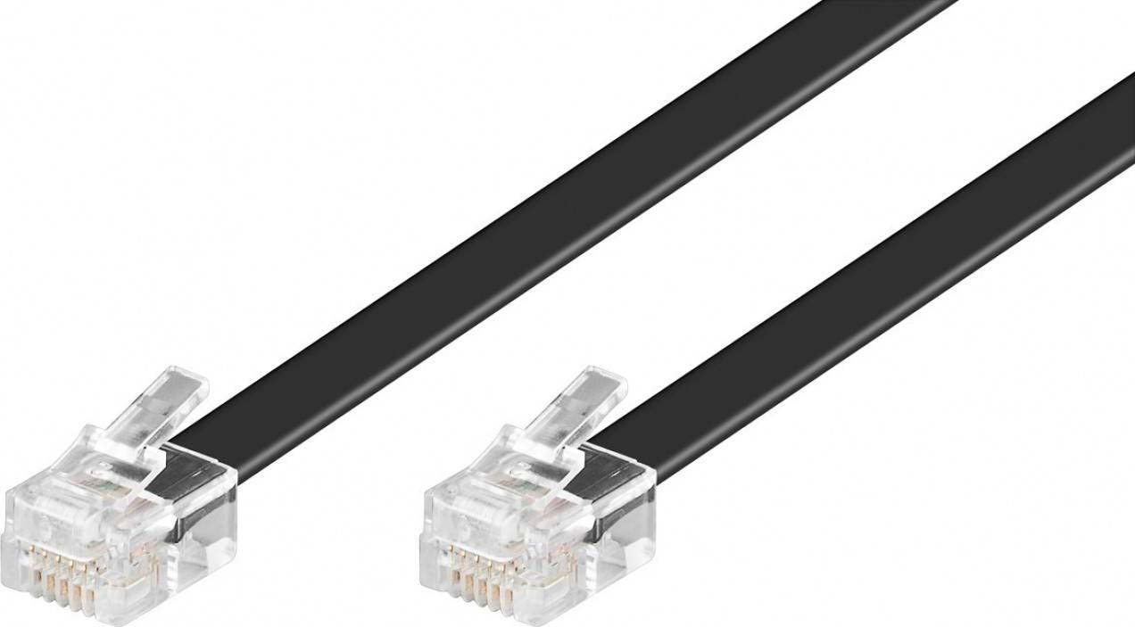 Wentronic RJ12 Anschlußkabel 3m,sw,St/St 50321
