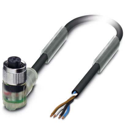 Phoenix Contact Sensor-Aktor-Kabel M12 gewinkelt,4p.,5m SAC4P5,0PUR/M12FR-3L