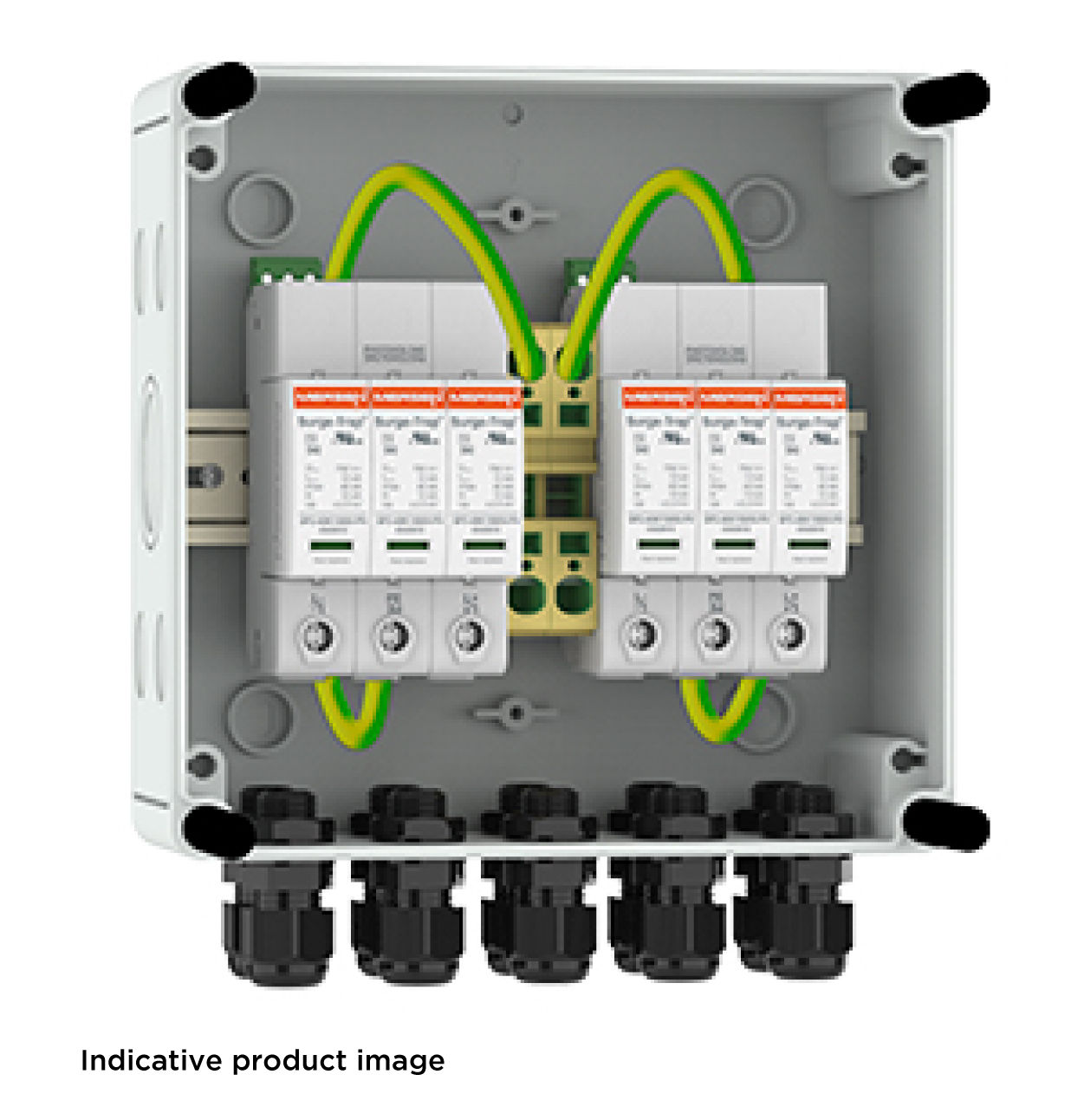 Mersen Photovoltaik-Stringbox 2 MPP 1000V Typ 1+2 PVBT12-1000V-B-213
