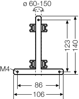 Hensel Mastbefestigung f. außenl. Befestig. KV MB 4