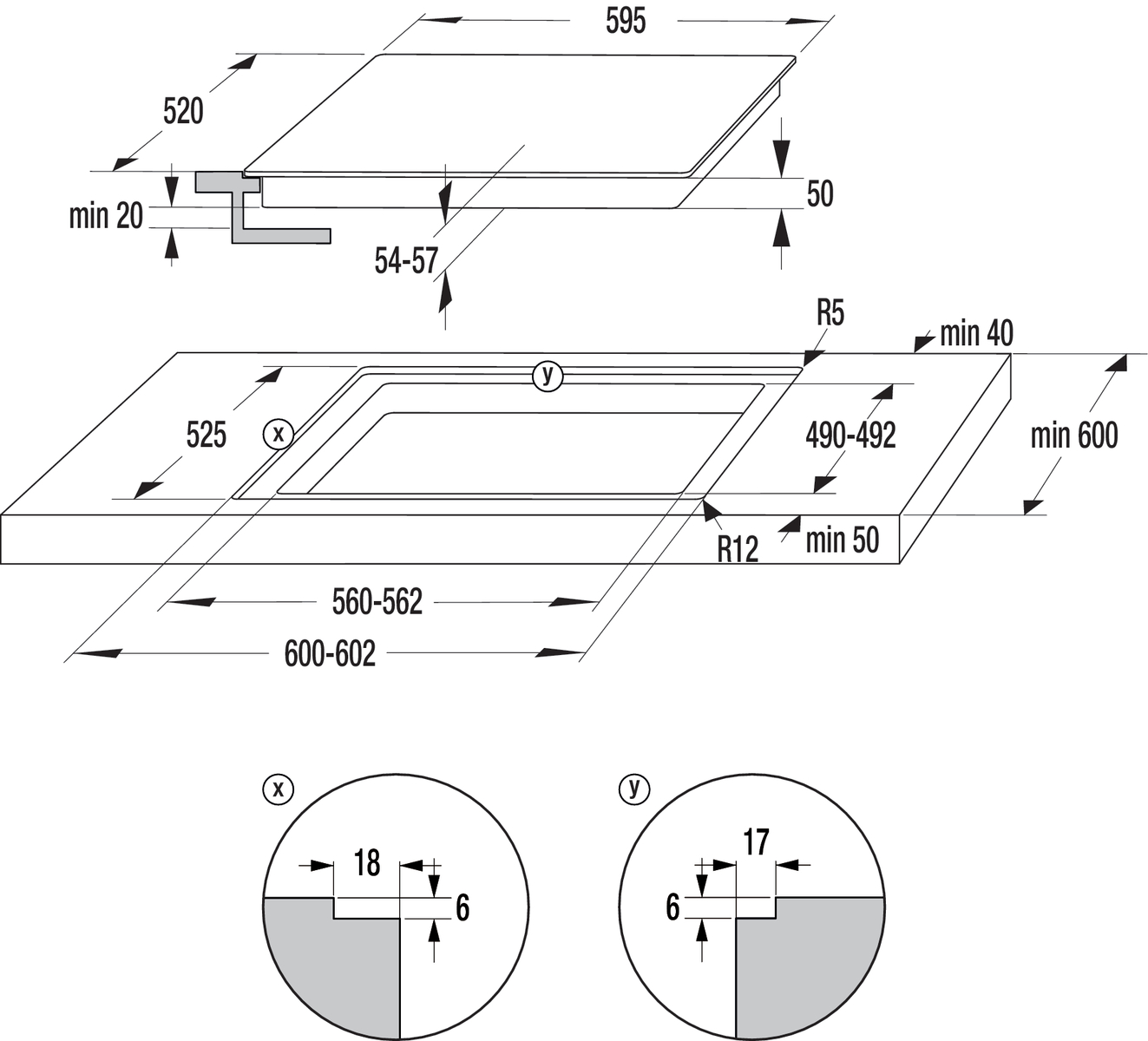 Hisense Gorenje DA EB-Herdset-Hi-Light/BIGBOX Easy Heißluft Set 2 BCS6737E06X+ECD634BX
