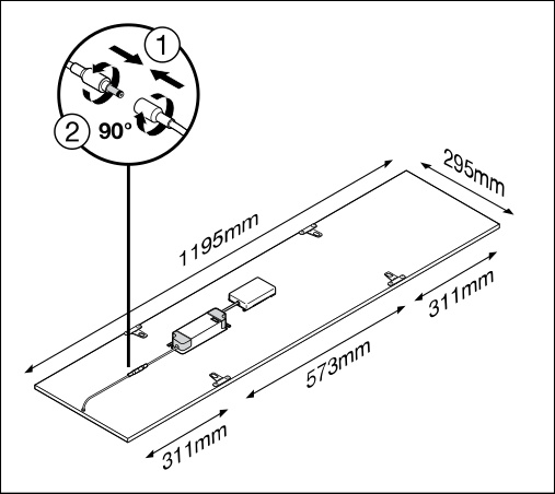 Ledvance LED-Panel 840, ML PLCMFT1200P3384U19P.
