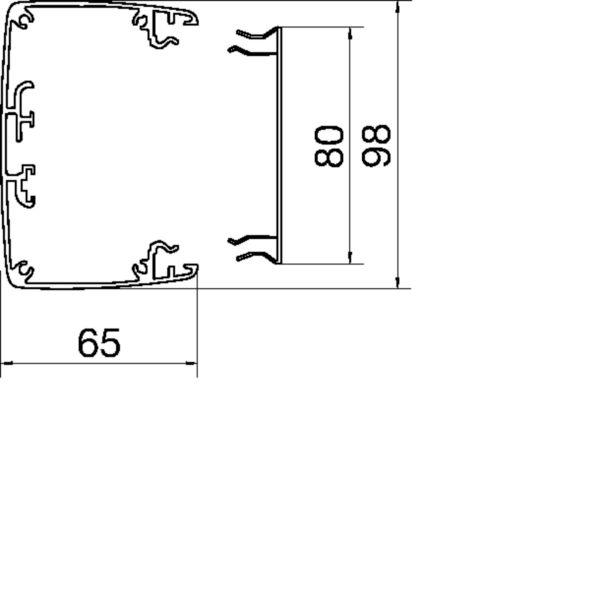Tehalit Bodenanschlusssäule frontrastend DAP80 650 ELN