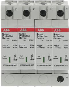 ABB Stotz S&J Überspannungsschutz Typ2 TN-S 4P 40kA OVRT24L40-275PQ