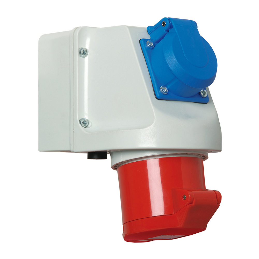Walther Werke Mini-Kombi Wanddose 32A 5P400V6h+Schutz.IP44 135