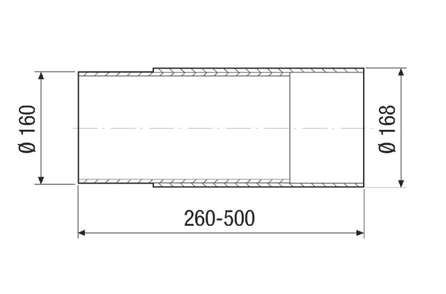 Maico Wandhülse Wand/Deckenmont. NW150mm,D=160/168mm WH 150