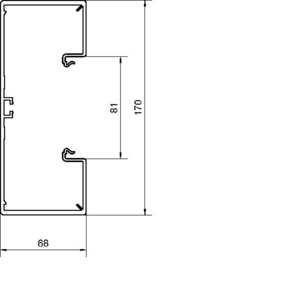 Tehalit Brüstungskanal-Unterteil zu BRH 65x170mm vw BRH6517019016