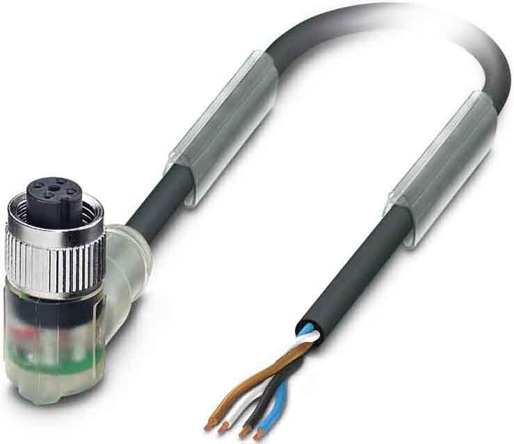 Phoenix Contact Sensor-Aktor-Kabel M12 gewinkelt,4p.,5m SAC4P5,0PUR/M12FR-3L