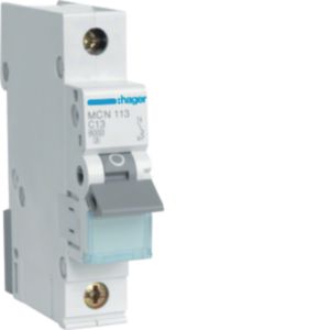 Hager Leitungsschutzschalter 1pol. C-13A, 6kA MCN113