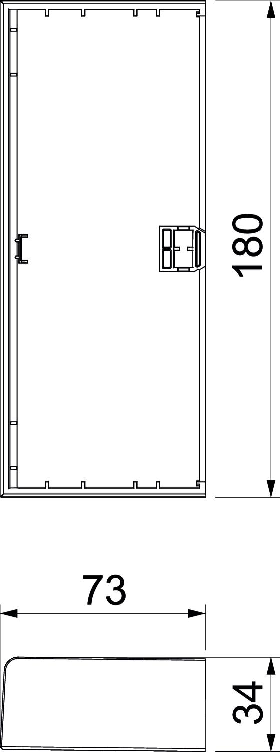 Rehau SIGNA BASE Endstück 70x170, RAL9010 BRK ES70170 rws