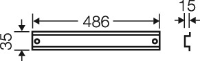 Hensel Tragschiene 486mm lang FP TS 54